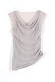 Angel Chiffon Shirring Sleeveless