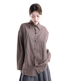 OPEN STRAP CHECK SHIRT