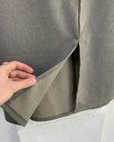 Silky Twist Wrap Long Skirt