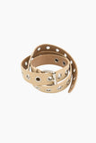Single eyelet belt