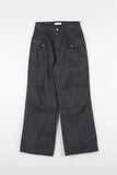 Deep Dyeing Cut Cotton Pants