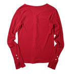 TWISTED BUTTON CARDIGAN