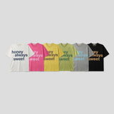 Sweet Semi-Crop Short Sleeve T-Shirt