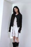 Two-Tuck Half Cotton Shorts