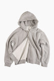Color two-way hood zip-up