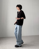 Nerd V-neck Half Cardigan