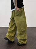 Double Crease Big Pocket Wide Pants