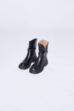 leather belt boots short ver