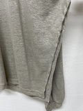 Linen Slit See-Through Overfit T-Shirt