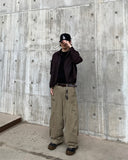 [Linen] Mate Crop Check Shirt