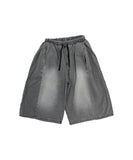 Side Cut Bermuda Banding Denim