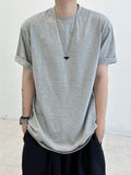 Semi box basic half T-shirt