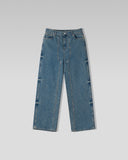 Bloss Rivet Medium Blue Denim Jeans