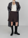 Lip pocket cotton shorts pants