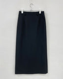 Slit slacks long skirt