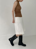 Nuel Cotton Bermuda Wide Pants