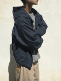 Dewey Check Crop Hood Windbreaker