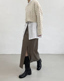 [FW] Betty Slit H-Line Long Skirt