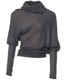 Sheer Asymmetrical Long Sleeve