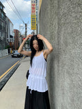 FRILL SLEEVELESS MINI ONEPIECE