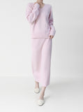[Premium] Penny Whole Garment Wool Skirt