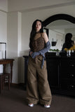 Dia cut wide pants