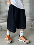 Linen Bermuda Denim Pants