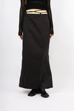 see-through mesh long skirt