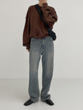 New Kaya Loose Fit Cropped Sweatshirt