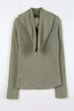 Net hijab knit hoodie