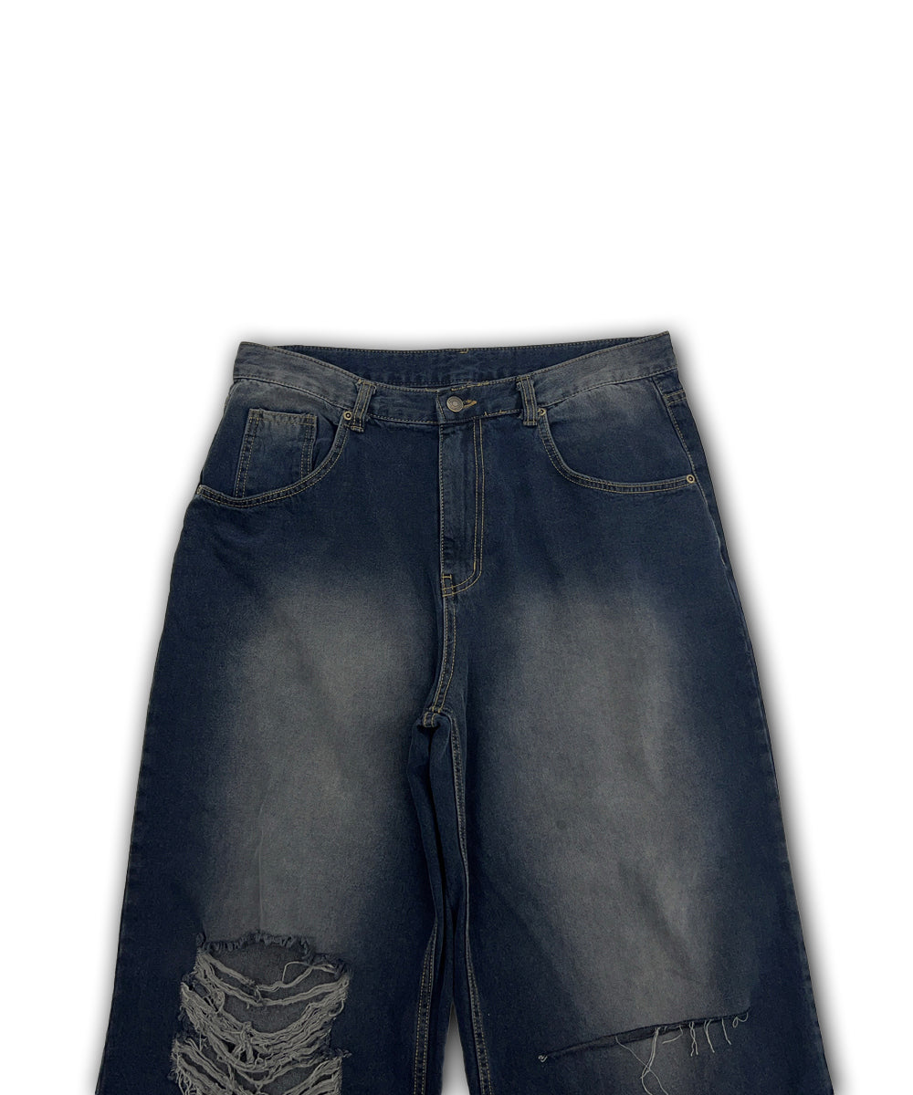 【KOOLOSET】Dist Damage Washing Denim KOOLOSET (クロゼット) - ディストダメージウォッシュ加工デニム
