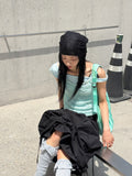 RUFFLE TOP LONG SOCKS