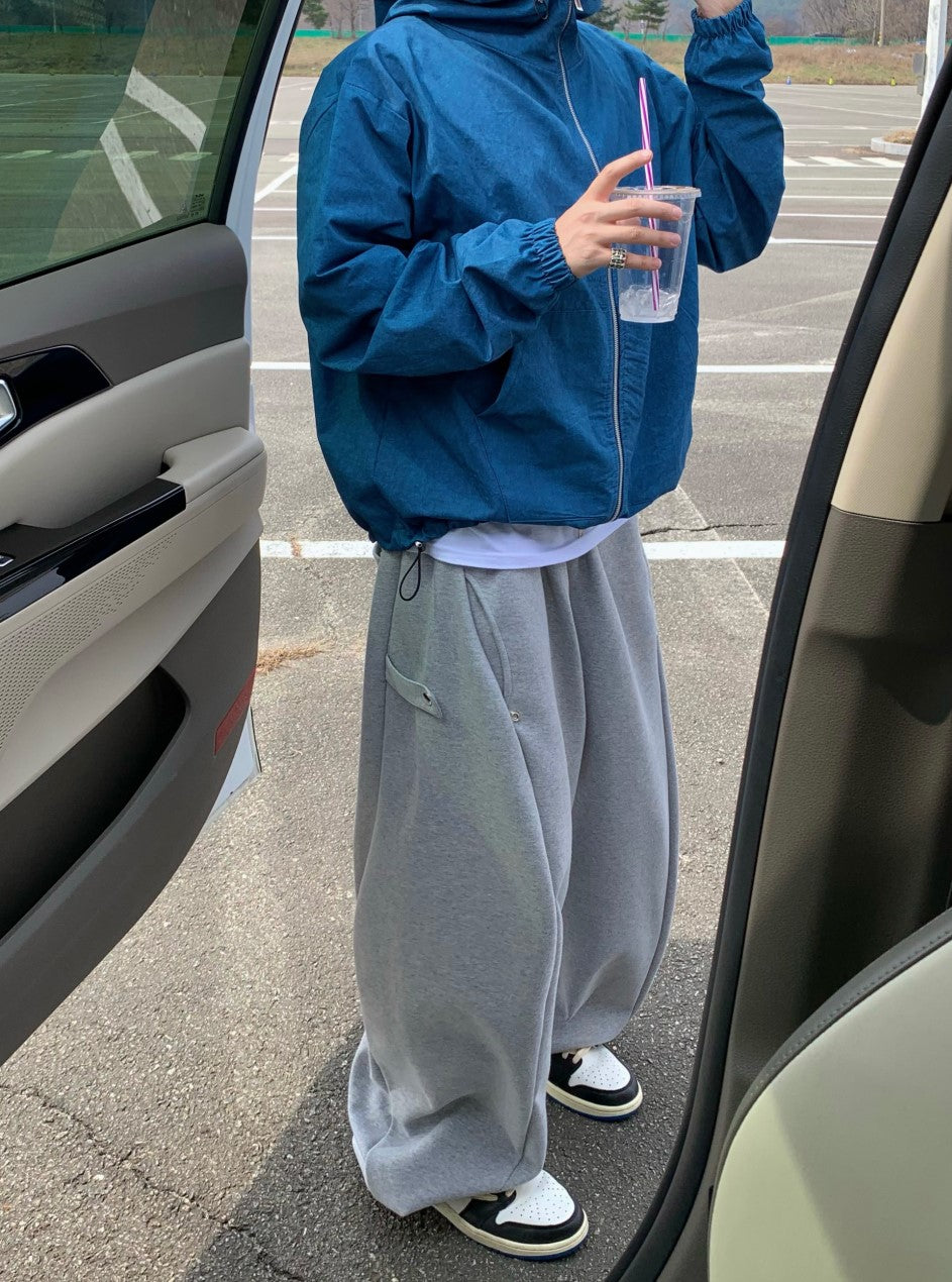 【DISCERNMENT】Pinch Side Snap Sweatpants DISCERNMENT (ディーサーメント) - ピンチサイドスナップ