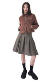CROP SUEDE RIDER JACKET