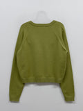 Viscose Raglan Round Neck Cardigan