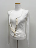 Rich Snap Cardigan T-Shirt