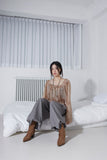 double waist pintuck slacks