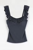 Bell frill cap sleeveless
