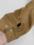 [unisex] Cut suede overfit blouson