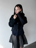 DOUBLE BUTTON WOOL COAT