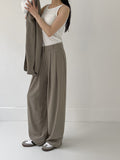 [summer] Chabeu High Waist Two Tuck Wide Slacks