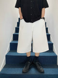 Suzuka White Bermuda Denim Pants