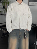 Cotton pocket trucker jacket
