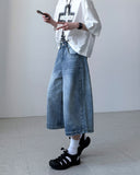 Gran Curved Bermuda Denim