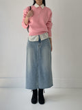 Bay Teen Denim H-Line Long Skirt