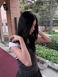 OPEN RIBBON HOODIE TOP