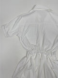 [Belt SET] Romi Collar Pleated Mini One Piece