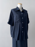 [SET] Stitch Linen Silky Two-Piece