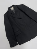 [wool30%] Nuve Wool Unbalanced Loose Fit Jacket