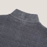 Merrick Velour High Neck Cardigan